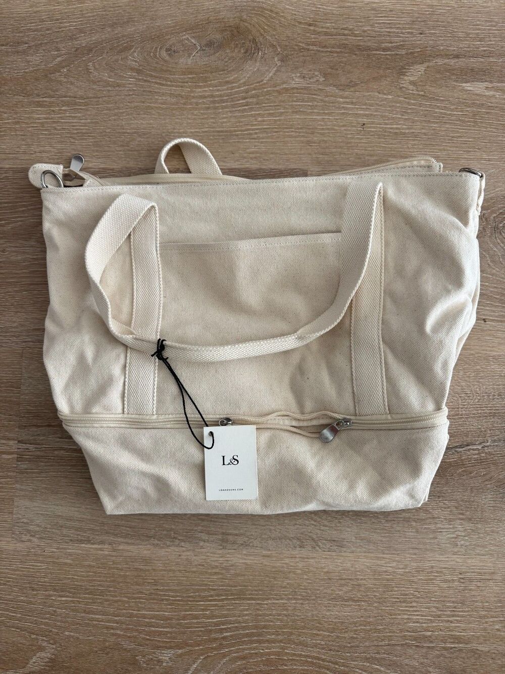 Lo & Sons Catalina Deluxe Tote Eco Friendly Canvas Natural